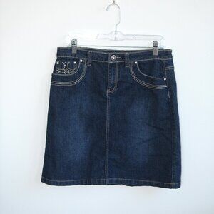 2000s Denim Midi Skirt